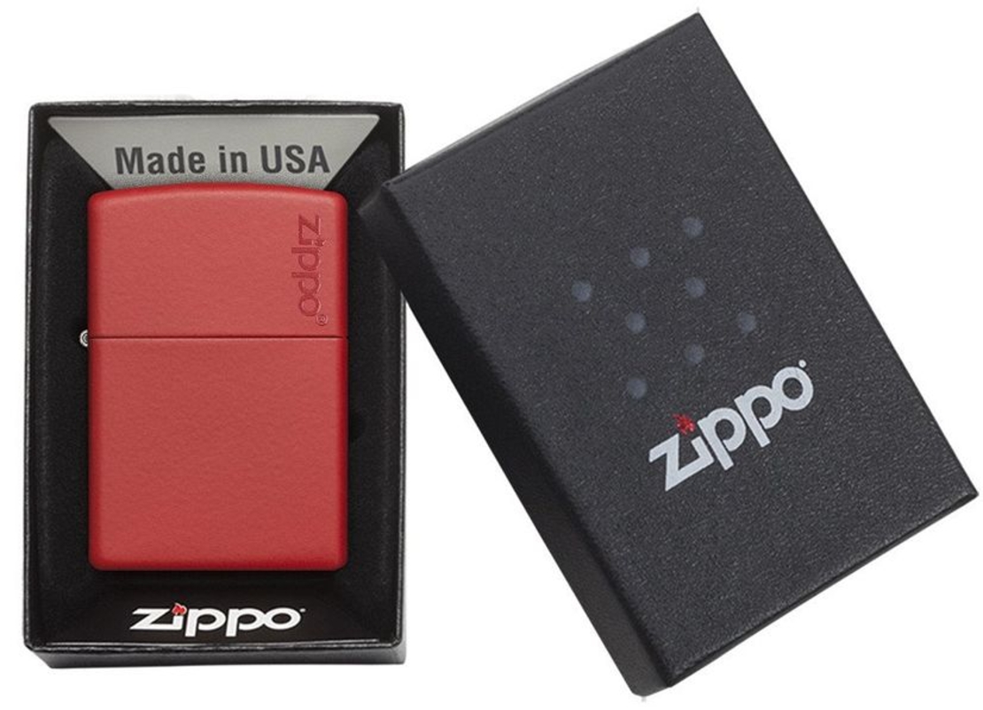 ZIPPO אדום מאט