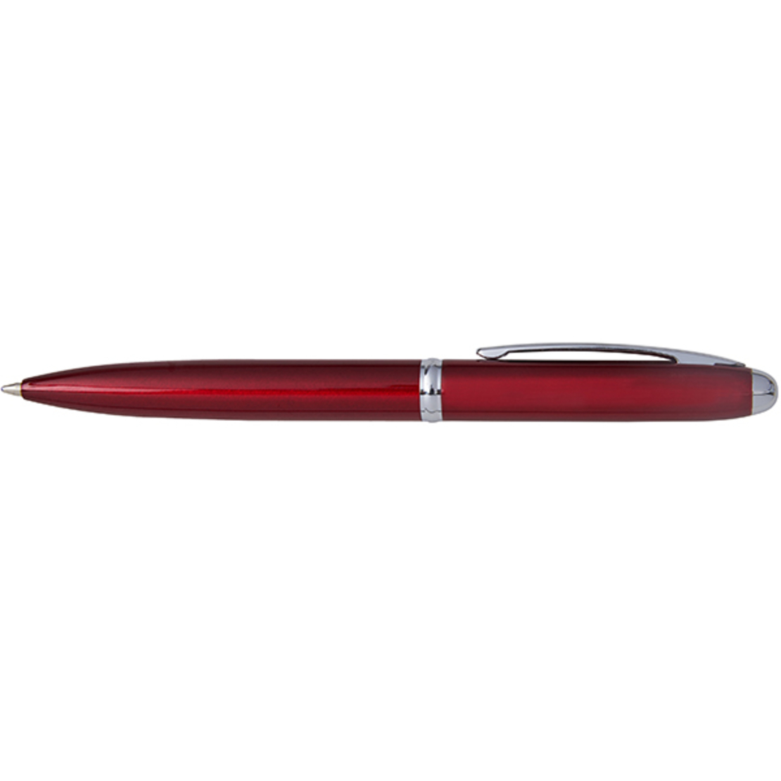 Classic red ballpoint chrome clip pen