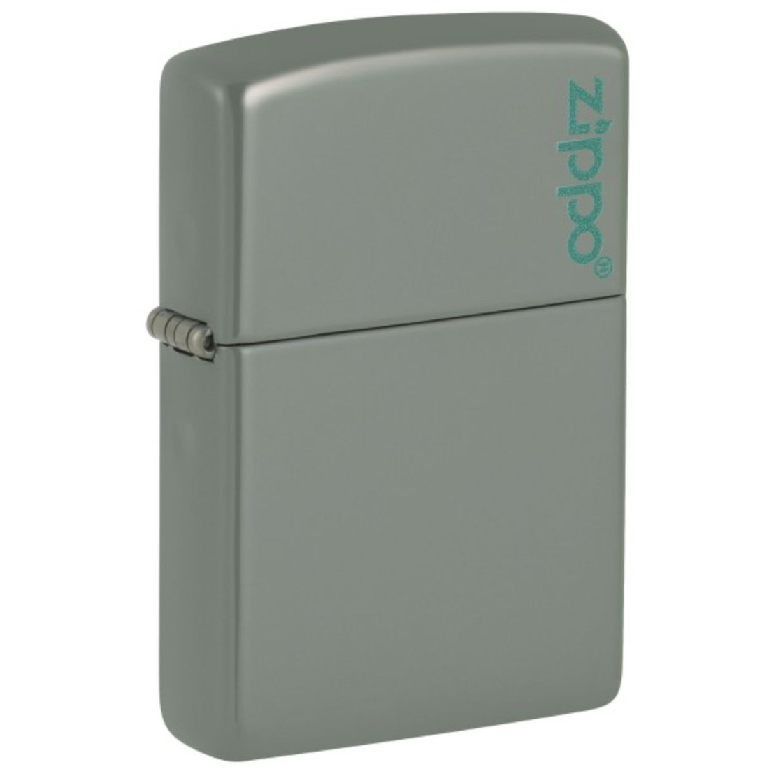 Metallic green ZIPPO with logo