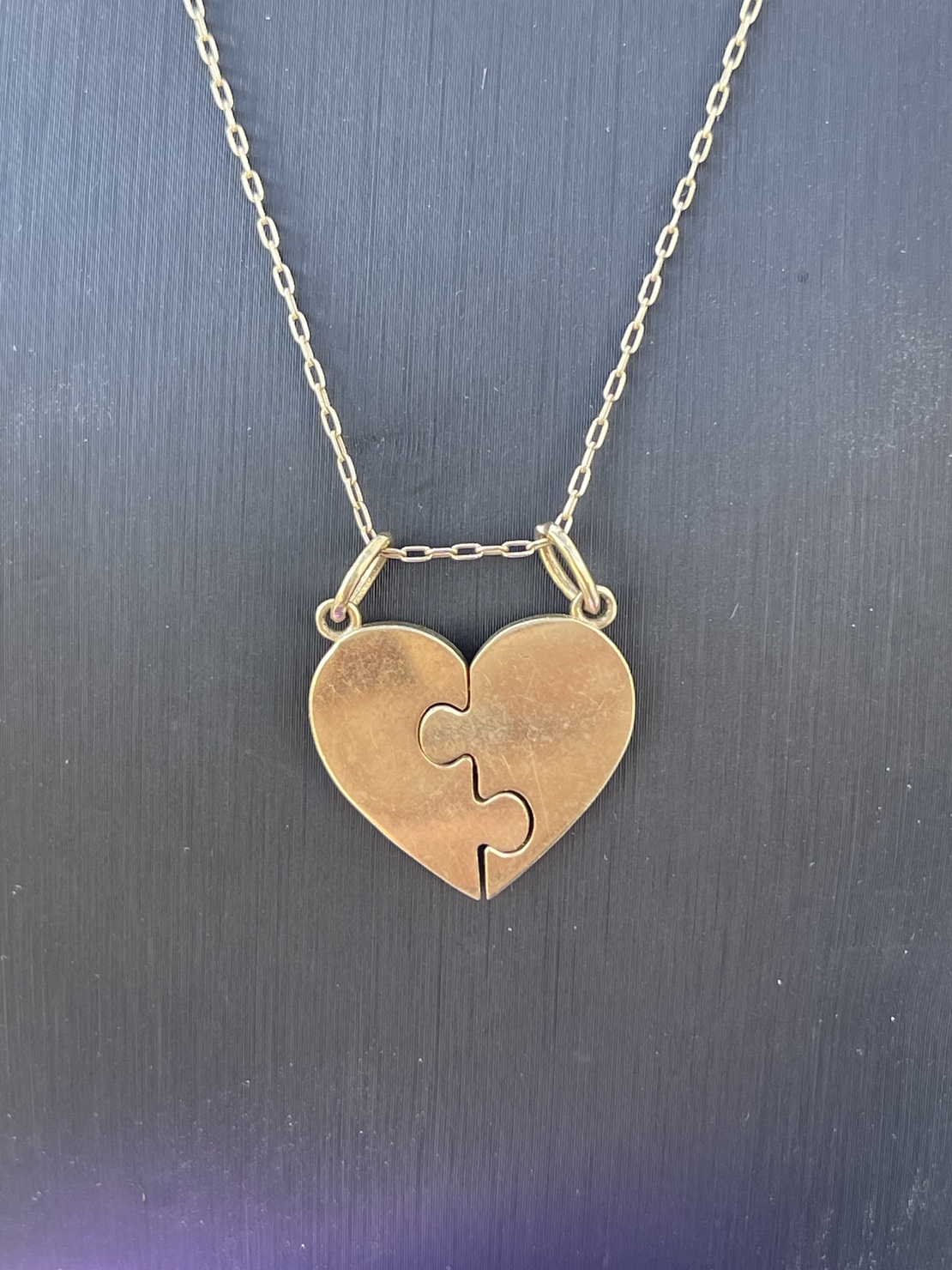 Puzzle heart pendant