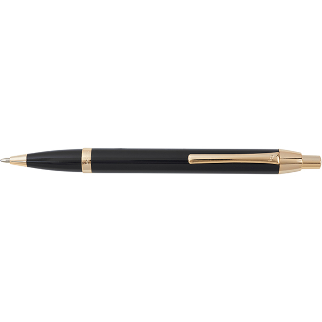 Nikko ballpoint pen black gold clip