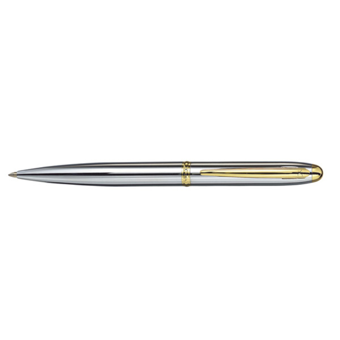 Classic chrome clip gold ballpoint pen - X-PEN