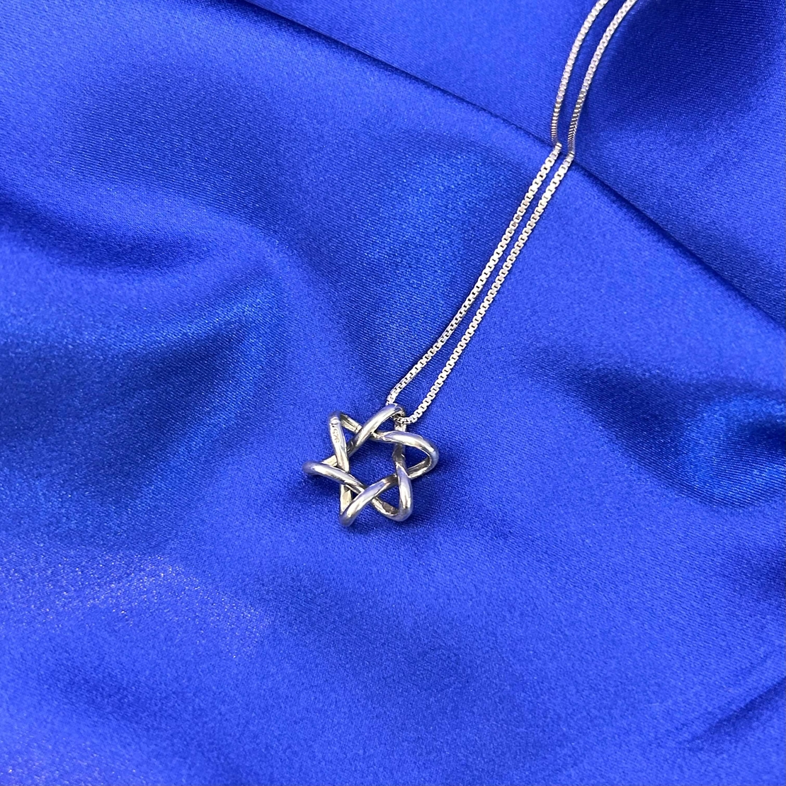 3D Silver Star of David