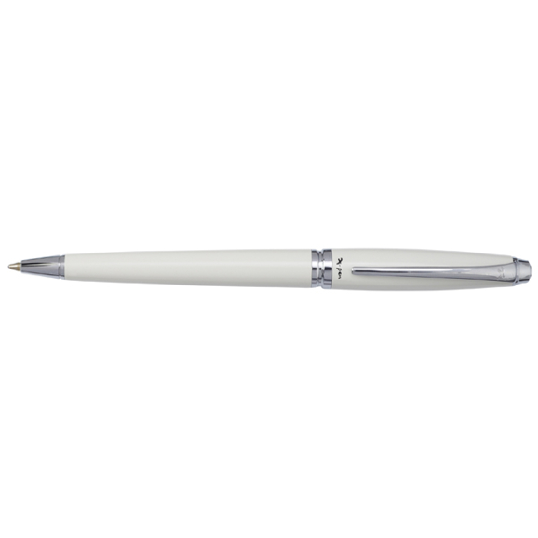 Regatta ballpoint pen, white, chrome clip