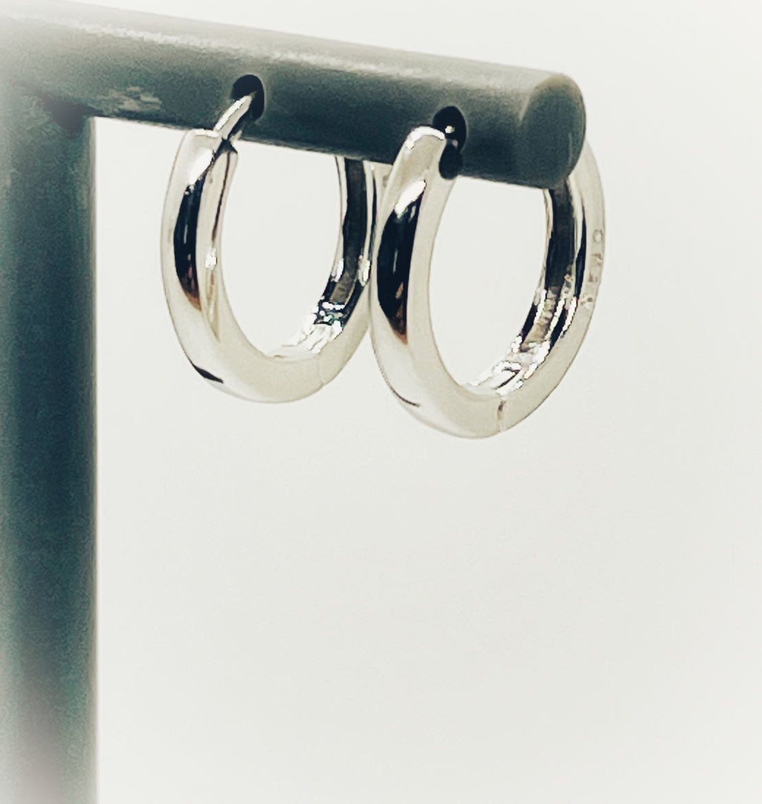 Silver hoop/helix earrings