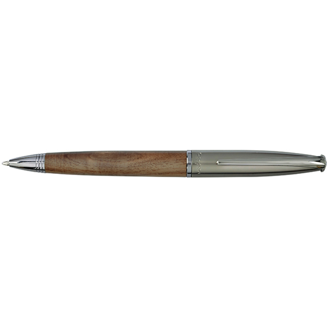 Timber wooden ballpoint pen titanium clip