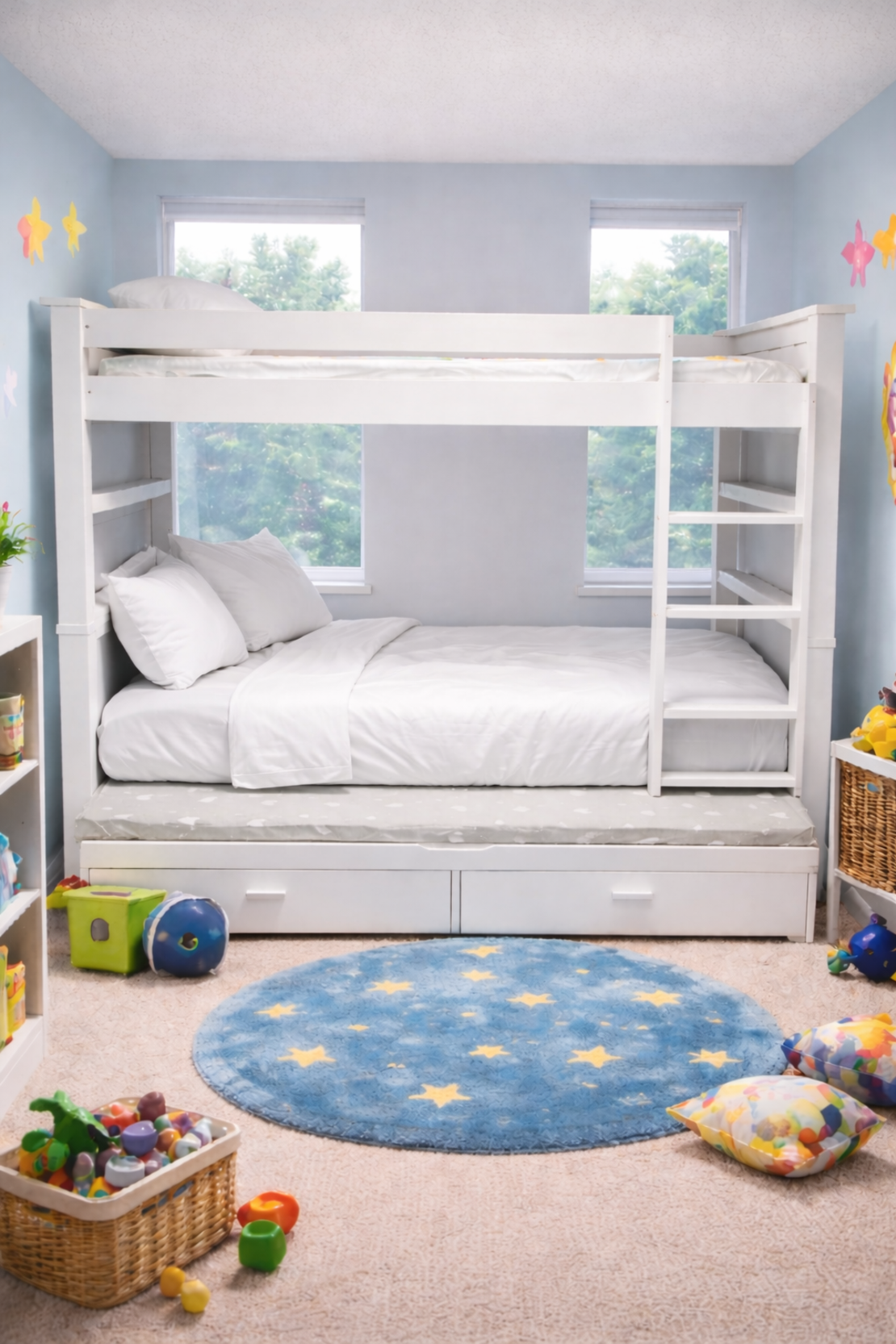 מיטת קומותיים עם מיטת חבר דגם 6361