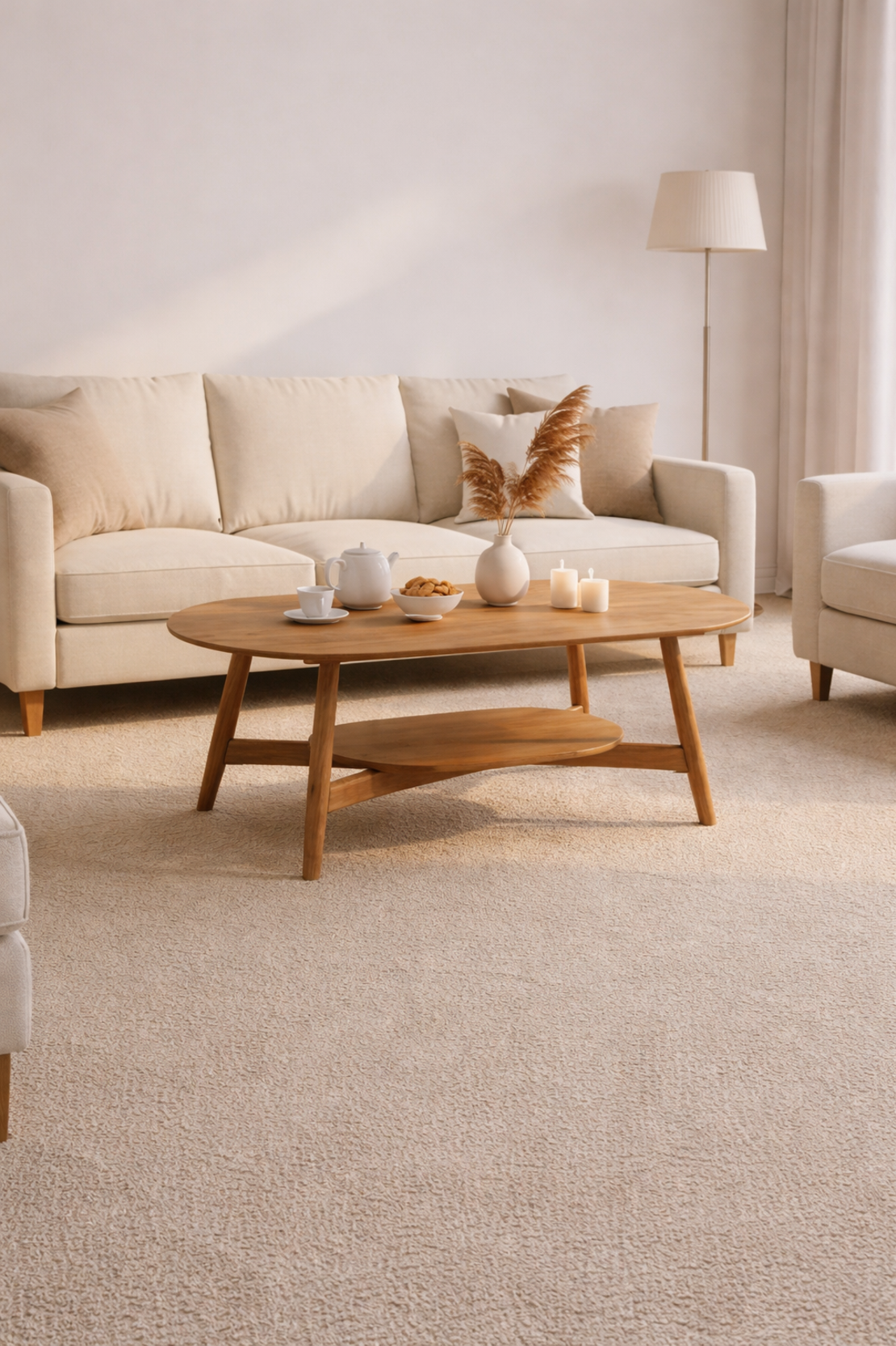 שולחן סלון מעוצב מעץ מנגו טבעי דגם 1701