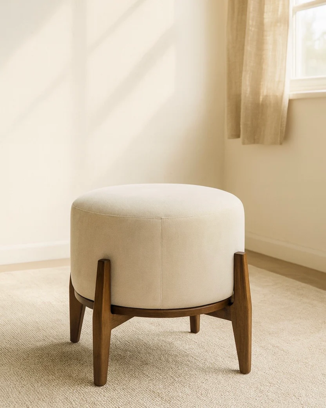 סטול / שולחן צד דגם קבאנה עץ בגוון אגוז