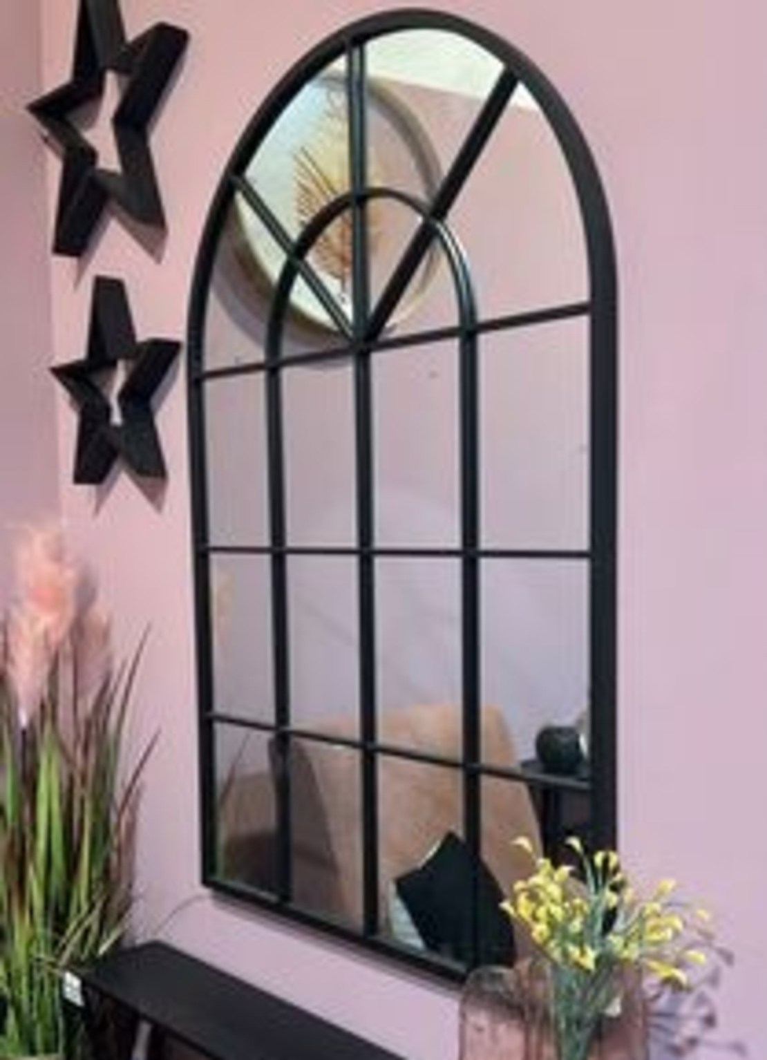 מראה קשת מחולקת שחורה