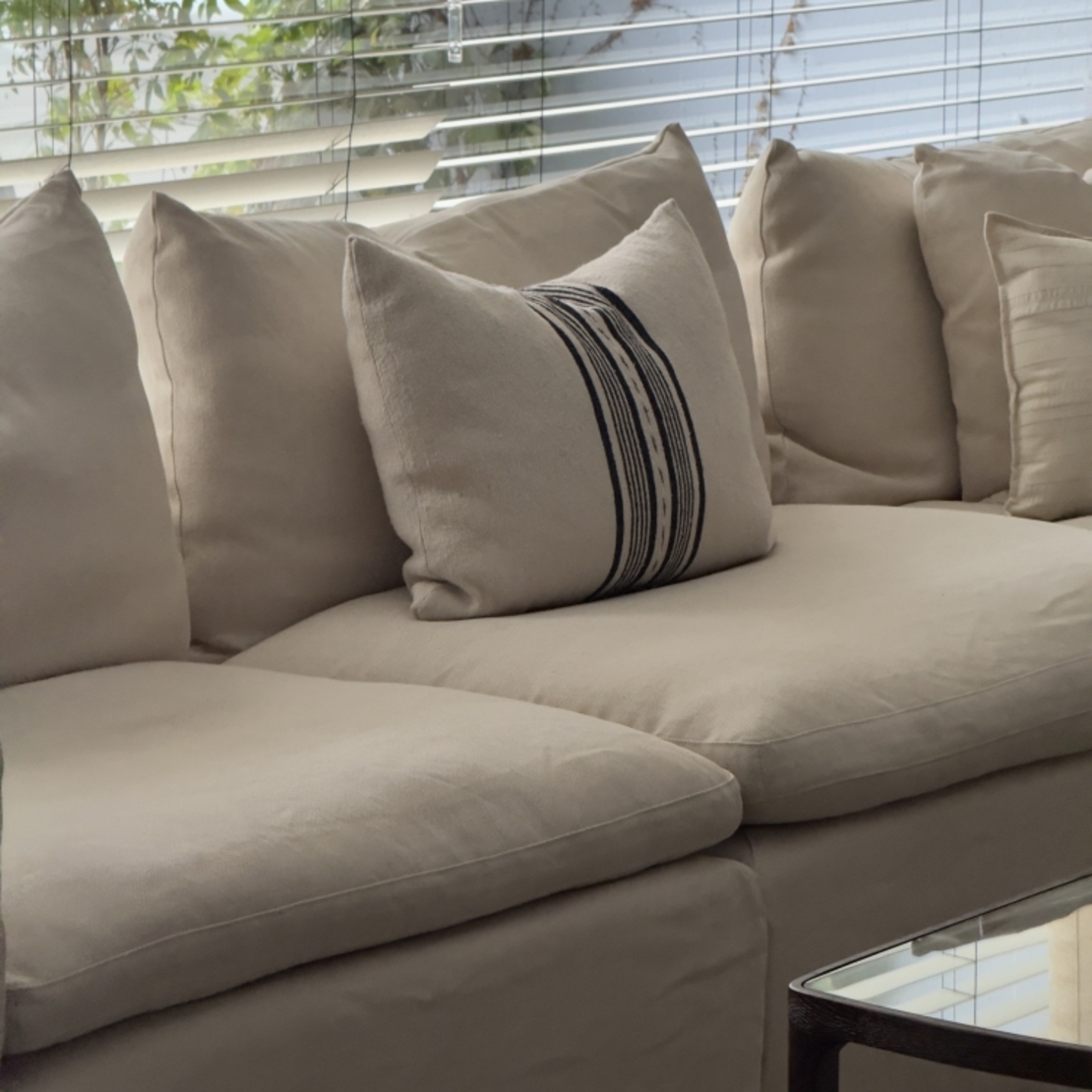 ספה שמלה אושן 4 חלקים פשתן