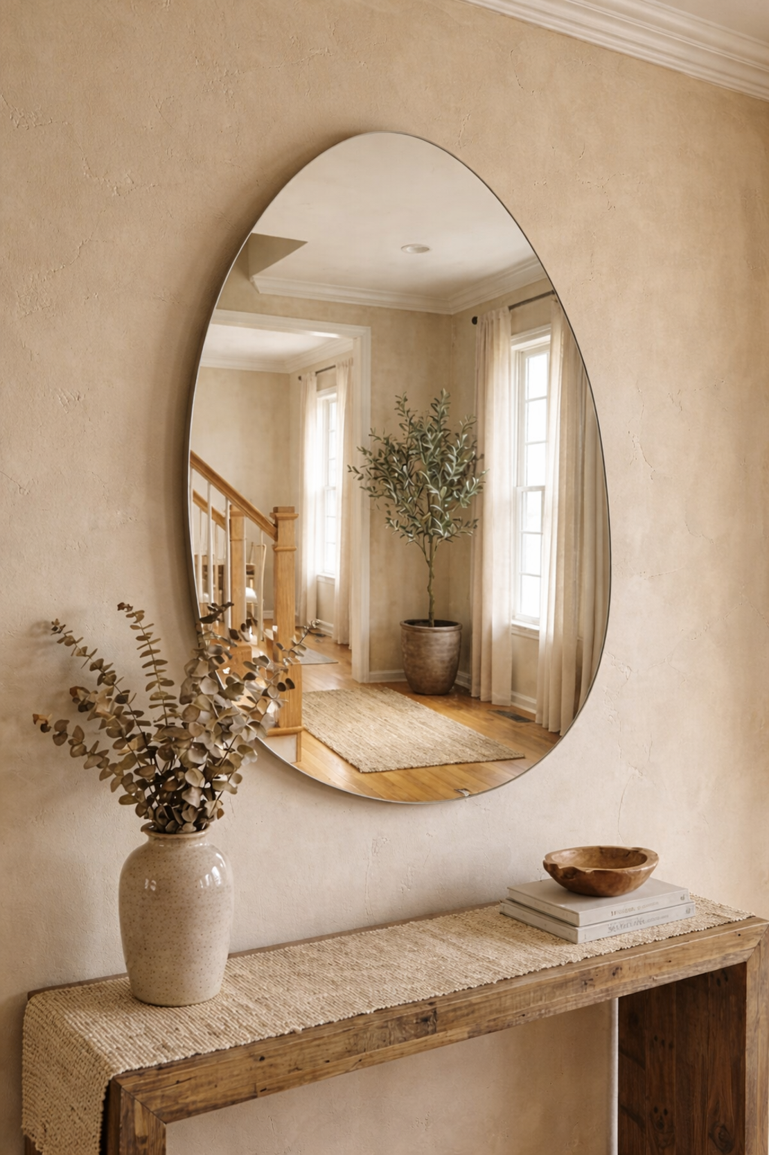 מראה אובלית מעוצבת דגם 9633