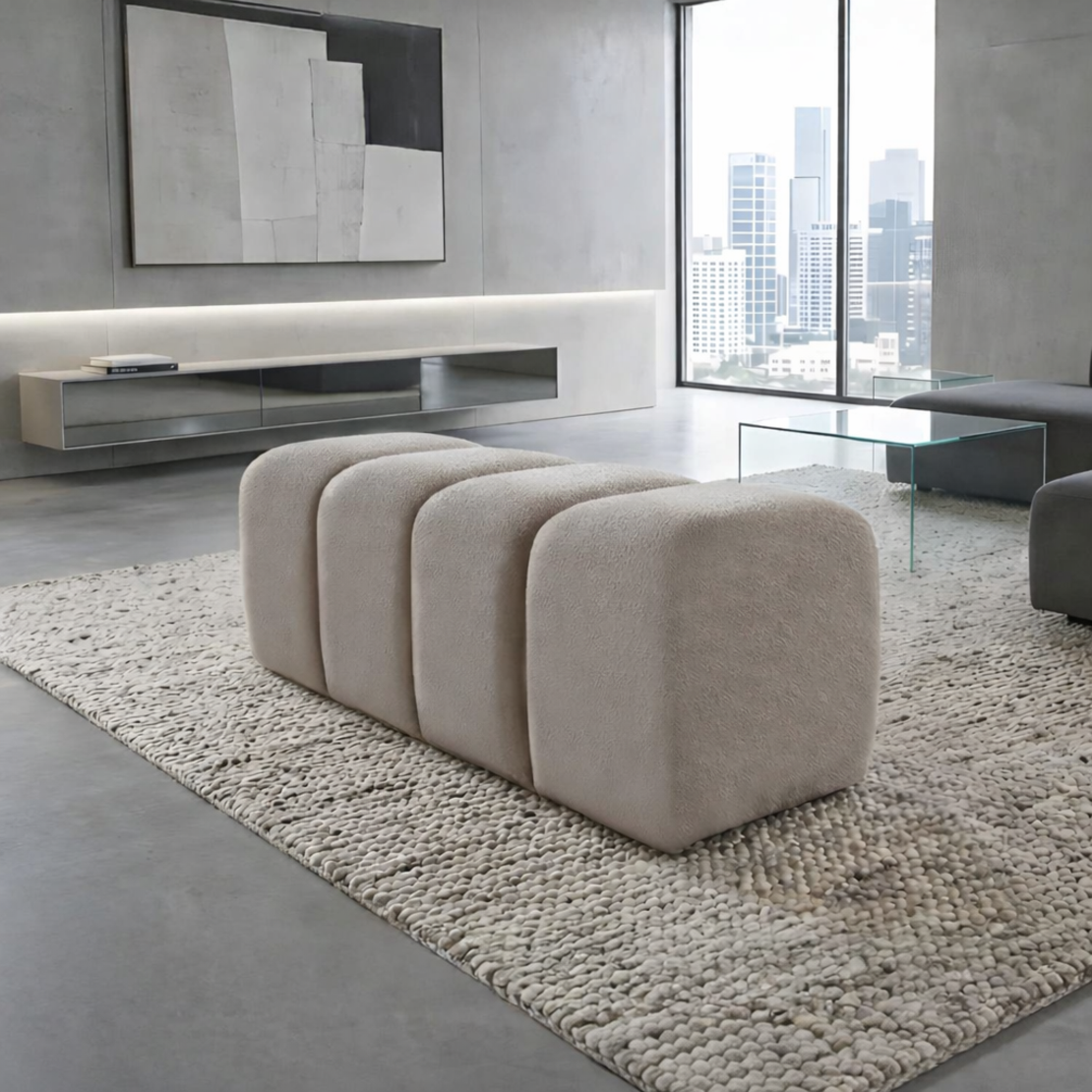 ספסל פופי בוקלה יוקרתי דגם BRI