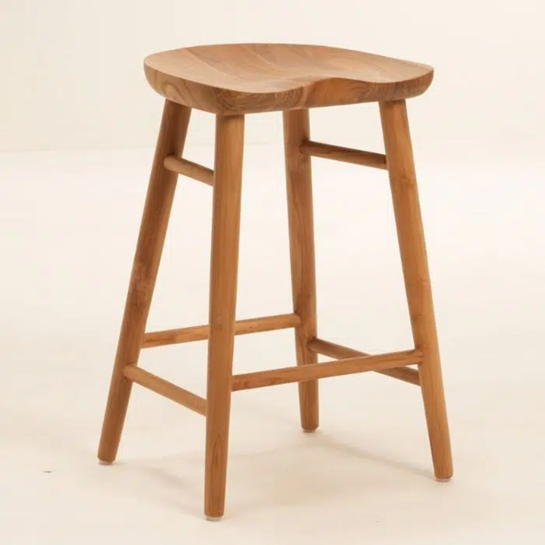 Sol כסא בר מעץ טיק