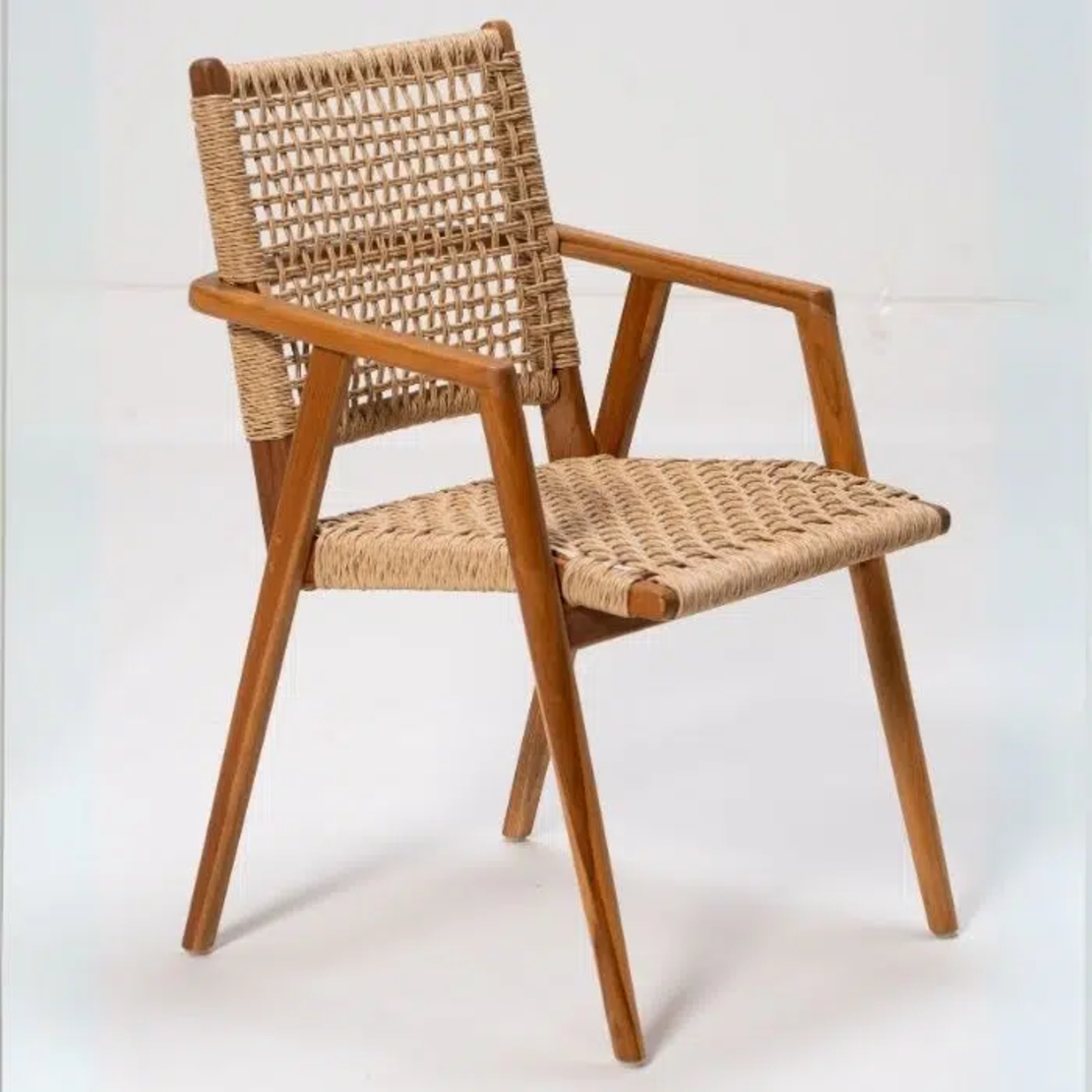 Solo כסא אוכל וראטן עם ידיות