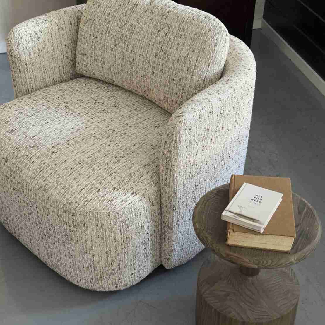 כורסא פנדנט מסתובב בד ארוג