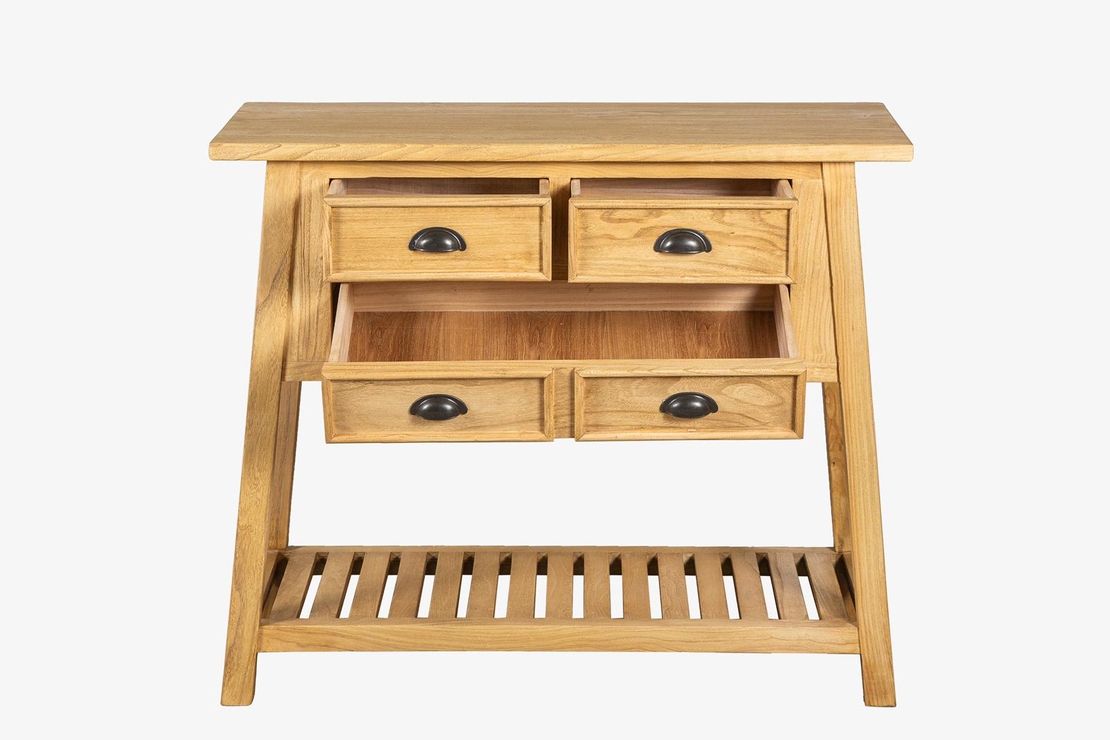 קונסולה עשויה עץ אלון מלא  ELWOOD