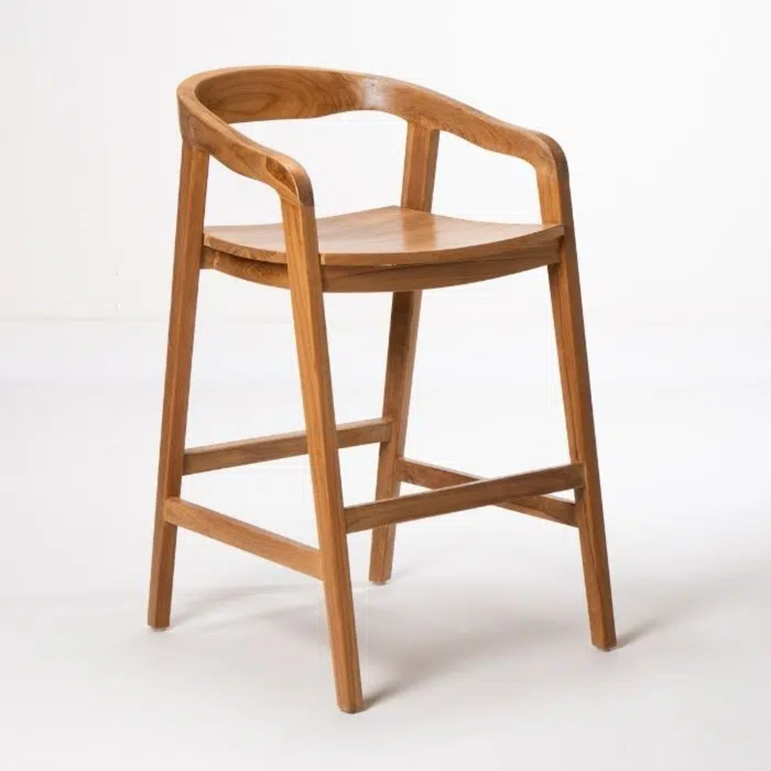 Sally כסא בר מעץ טיק