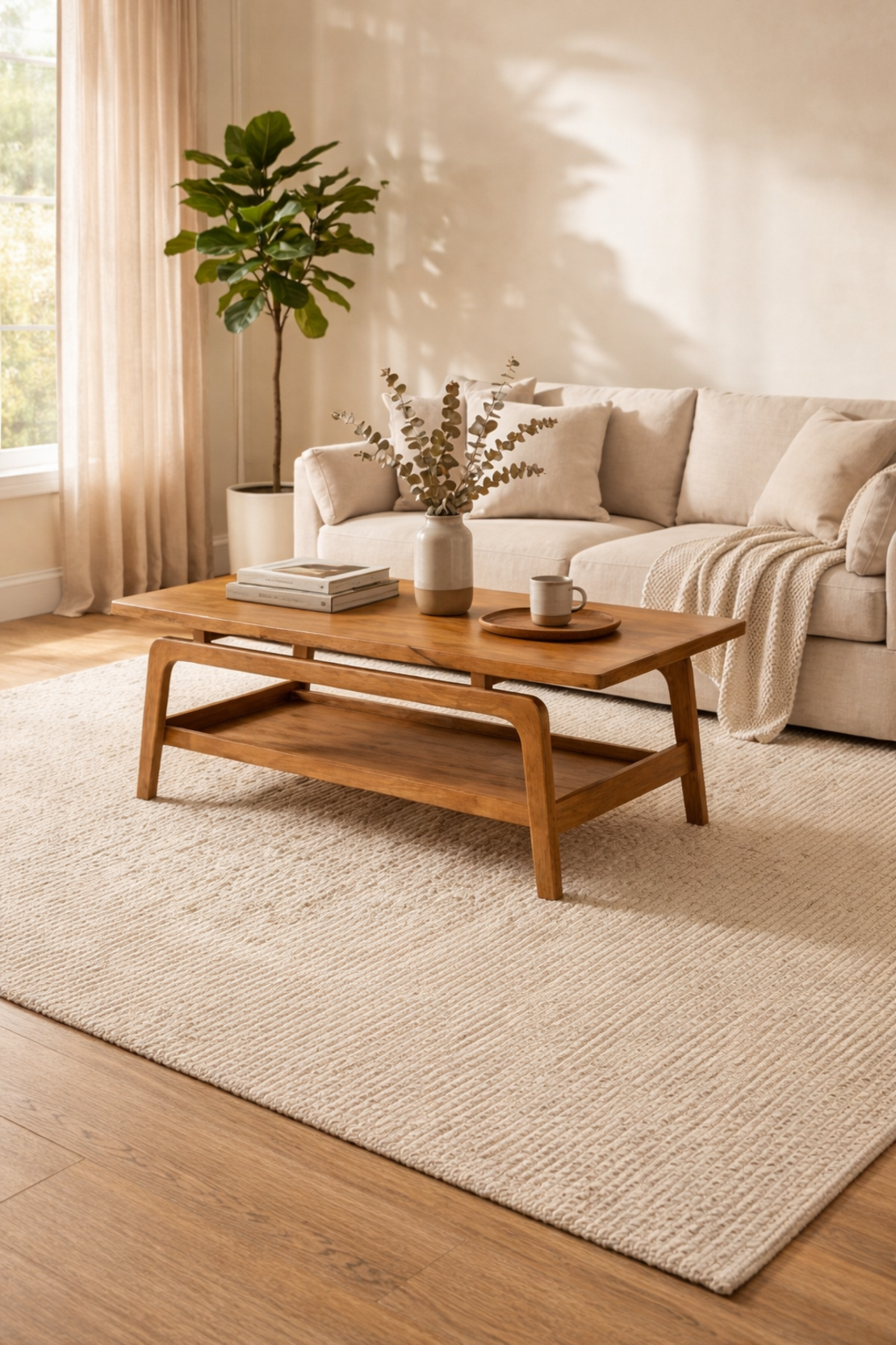 שולחן סלון מעץ מנגו בעיצוב מודרני – 1699