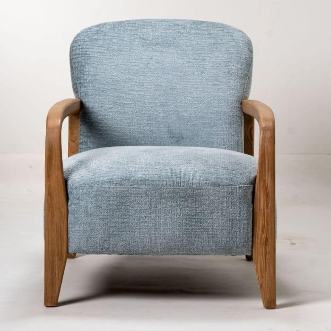 Echo כורסא מעוצבת מעץ תכלת