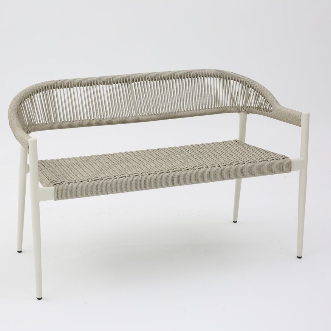 ספסל אלומיניום דמוי עץ טבעי,