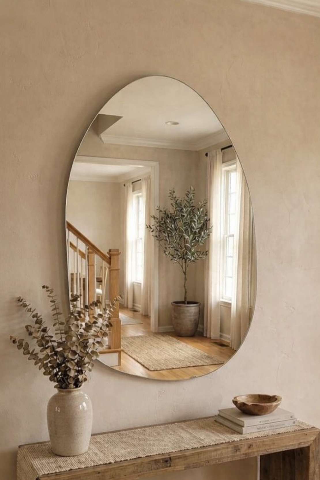 מראה אובלית מעוצבת דגם 9633