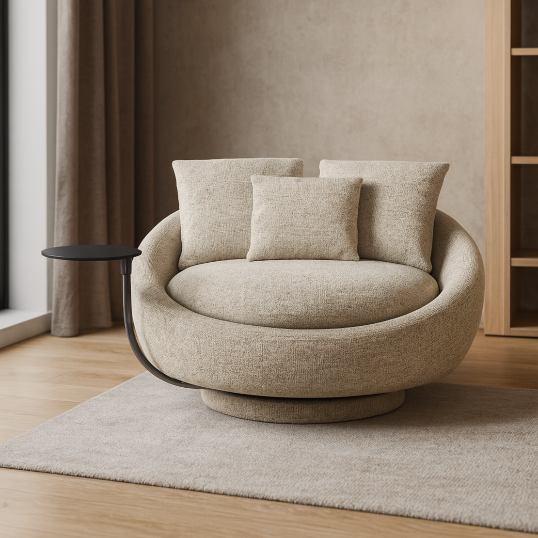 כורסת אורבני בד ארוג – נוחות שעוטפת אותך