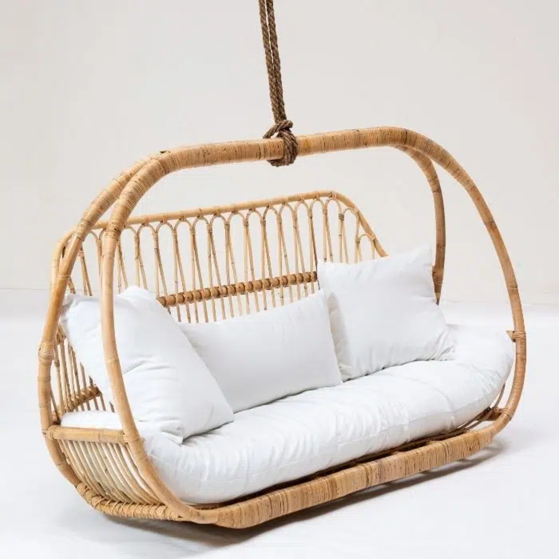 Dagmar נדנדה זוגית לתלייה מבמבוק