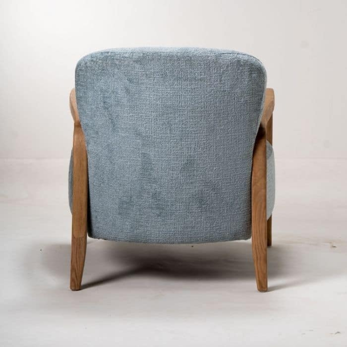 Echo כורסא מעוצבת מעץ תכלת