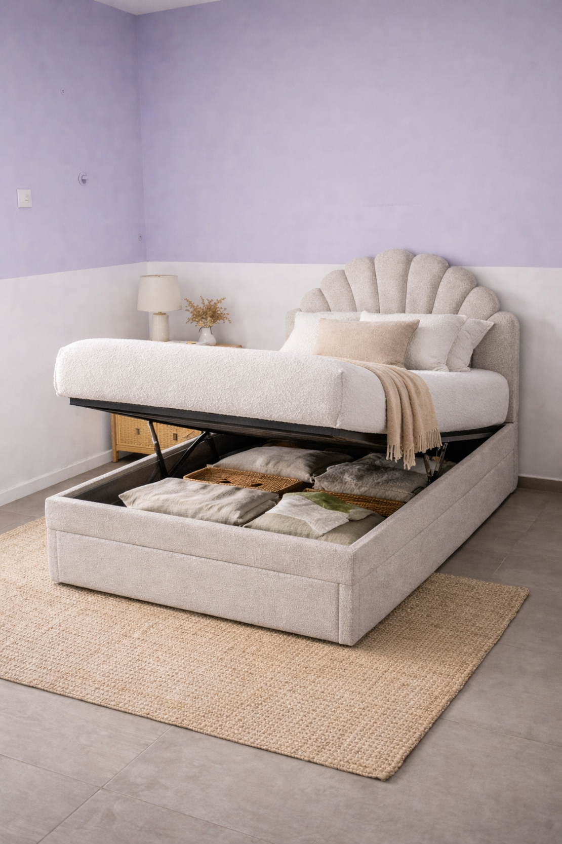 מיטה וחצי 120/190 עם ארגז מצעים – עיצוב, נוחות ואחסון חכם
