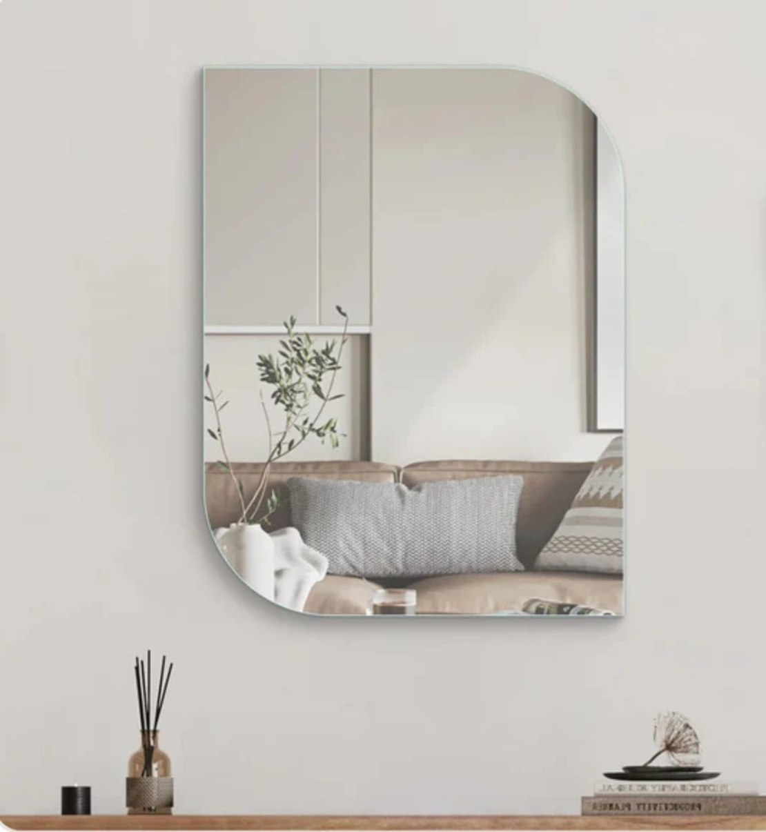 מראה מלבנית בגימור מיוחד | דגם אלכס