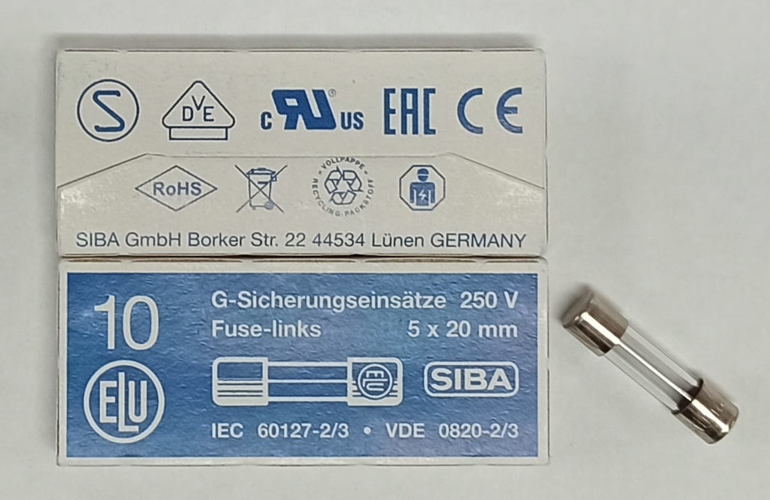 פיוז SIBA 179120 1.4A איטי זכוכית T