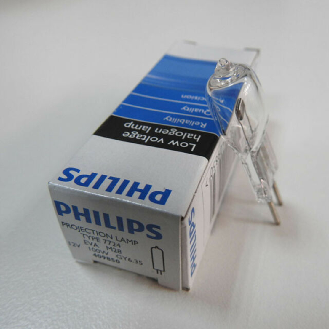 נורת הלוגן פינים  PHILIPS EVA 7724 100W 12V