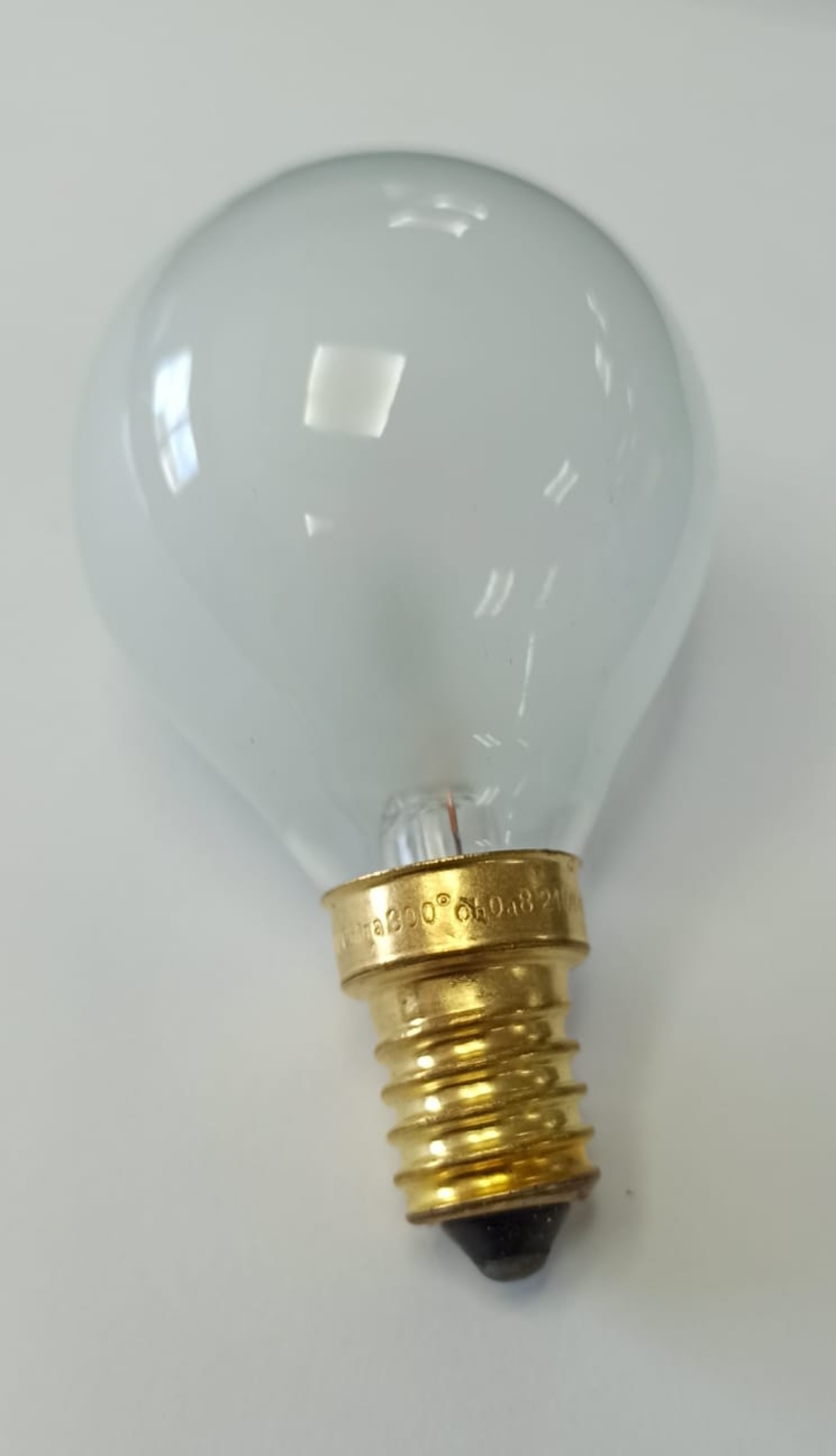 נורה לתנור בסיס  E14 כדור  240V 40W  300 מעלות 