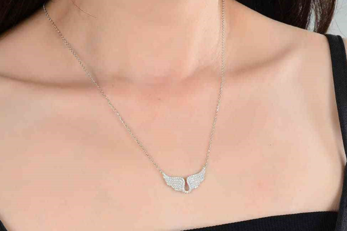 שרשרת כסף 925 מעוצבת לאישה – כנפיים