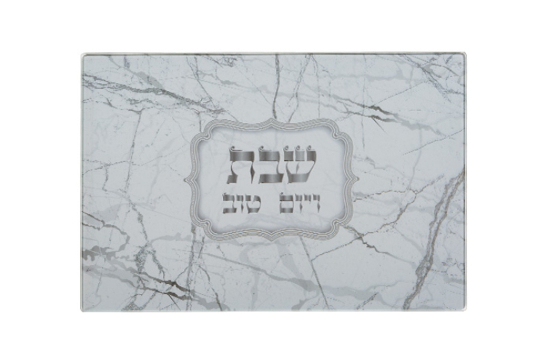 מגש חלה זכוכית עבה בלתי שבירה 37X25 ס