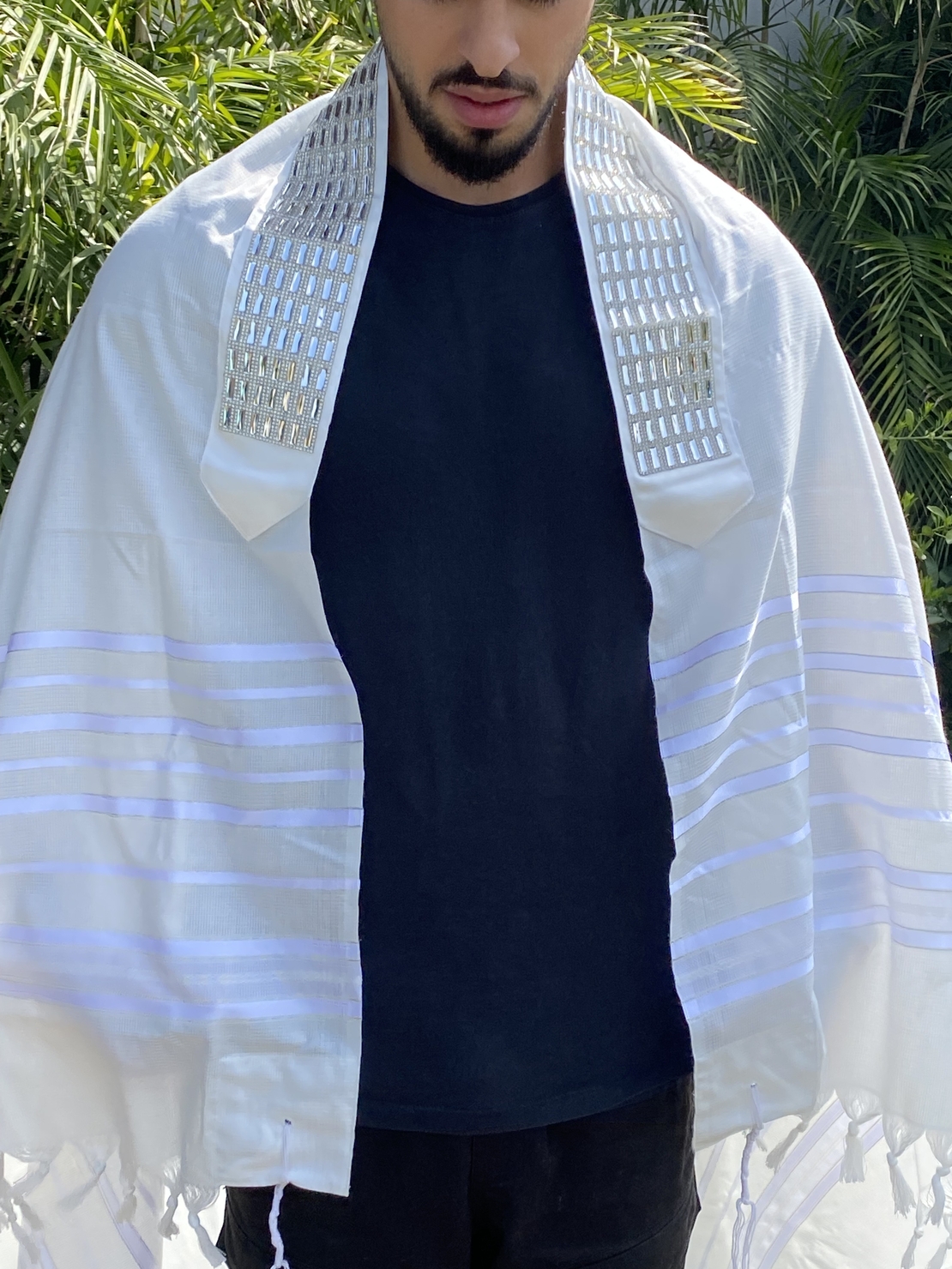 טלית חתנים מפוארת ביותר רקמת 