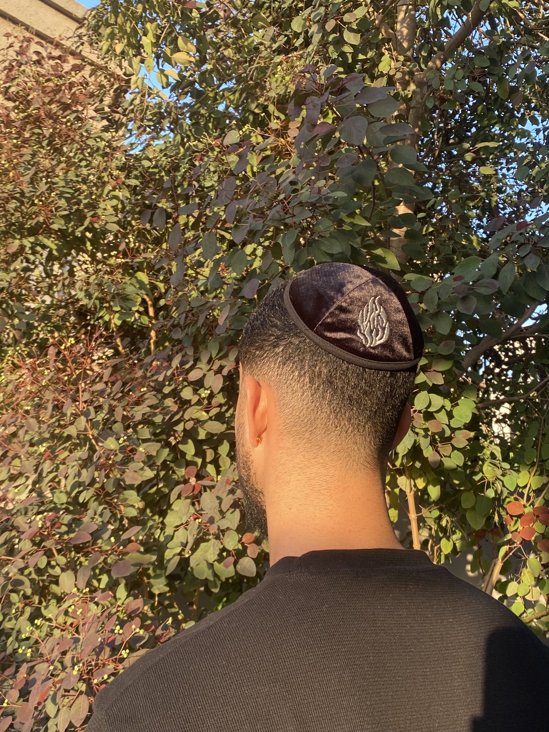כיפה שחורה דגם 