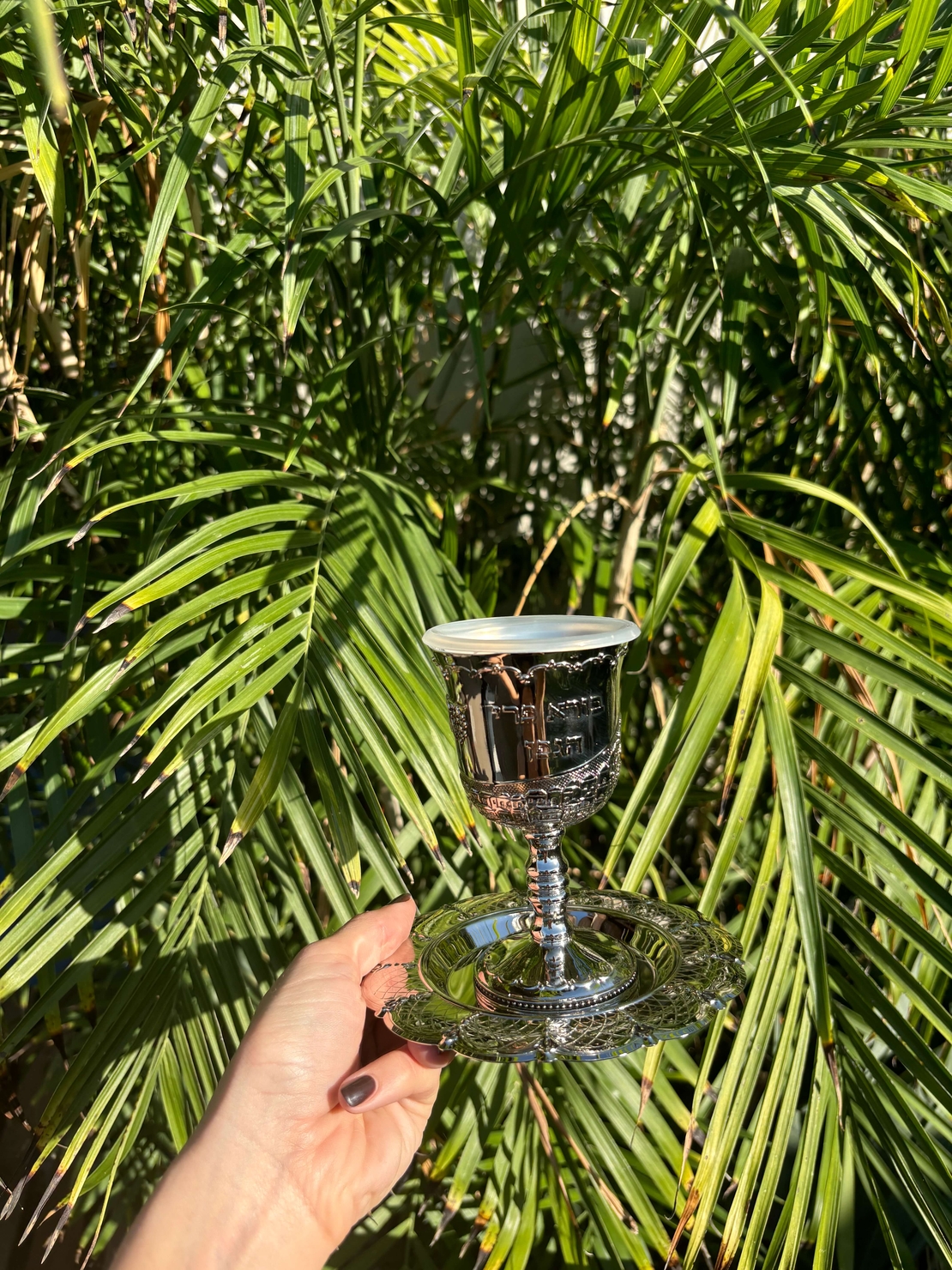 גביע קידוש ירושלים מהודר ניקל 13 ס