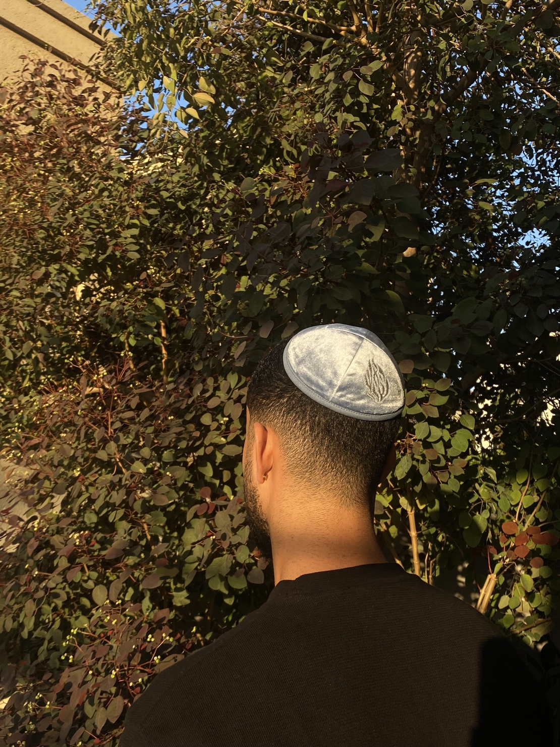 כיפה תכלת דגם 