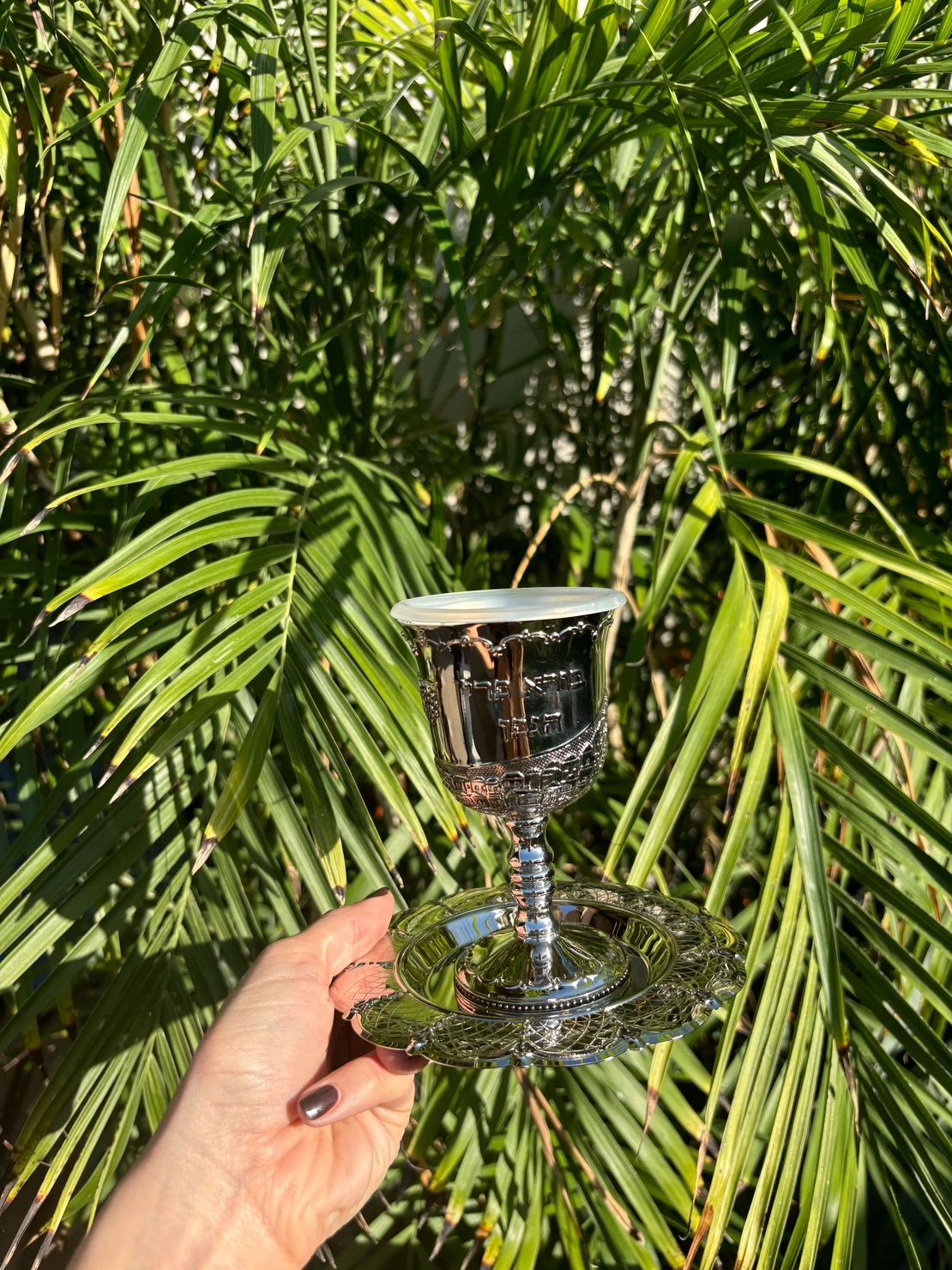 גביע קידוש ירושלים מהודר ניקל 13 ס