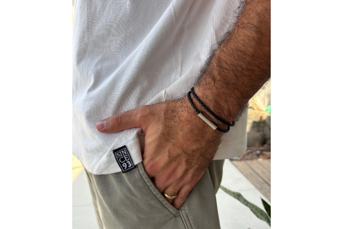 צמיד עור כפול לגבר