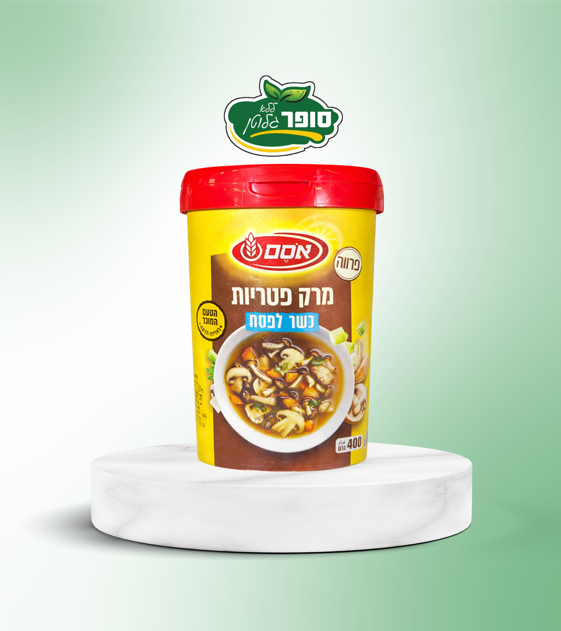 מרק פטריות ללא גלוטן כשל''פ - אסם