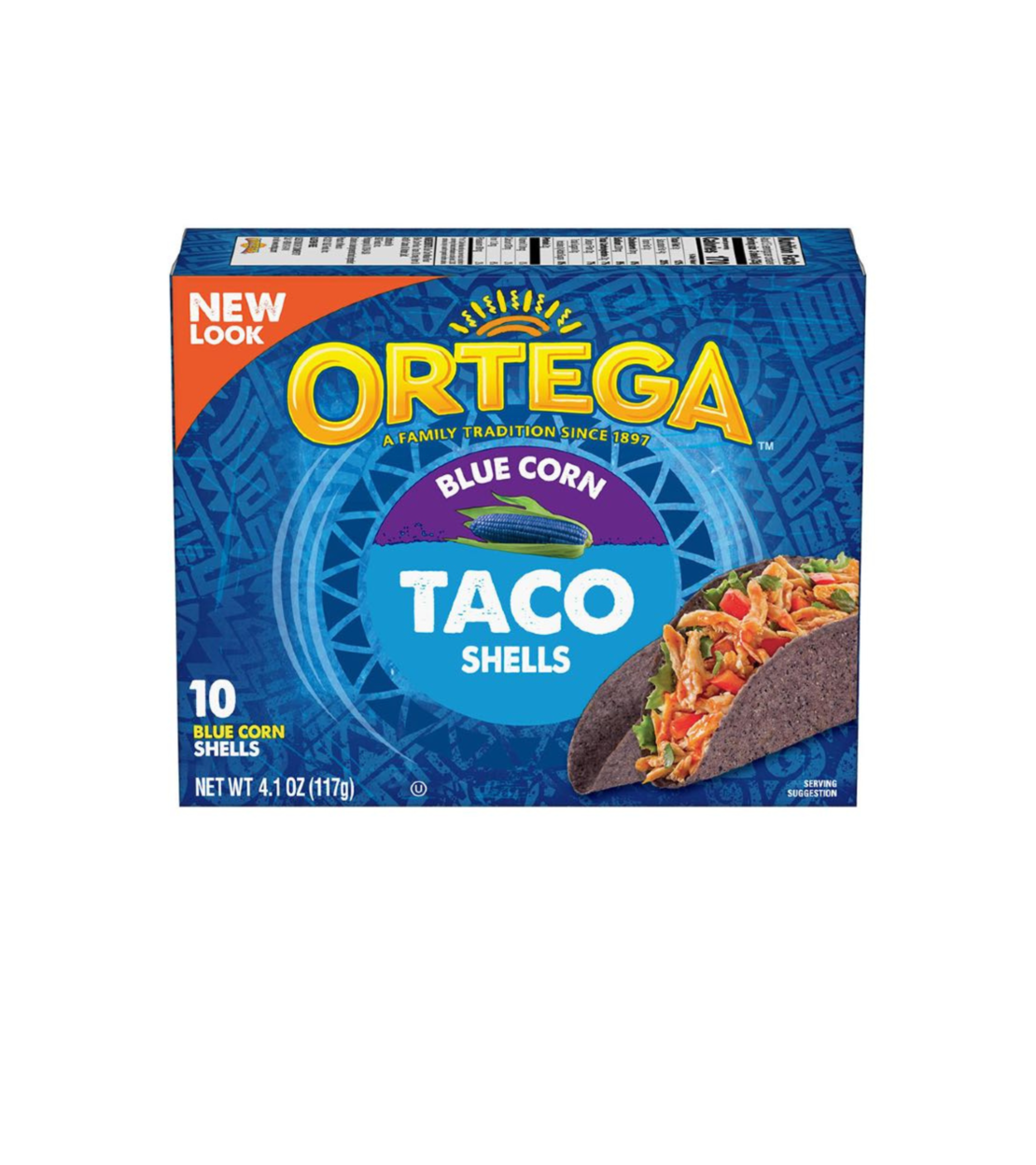 تاكو مكسيكي من الذرة الزرقاء