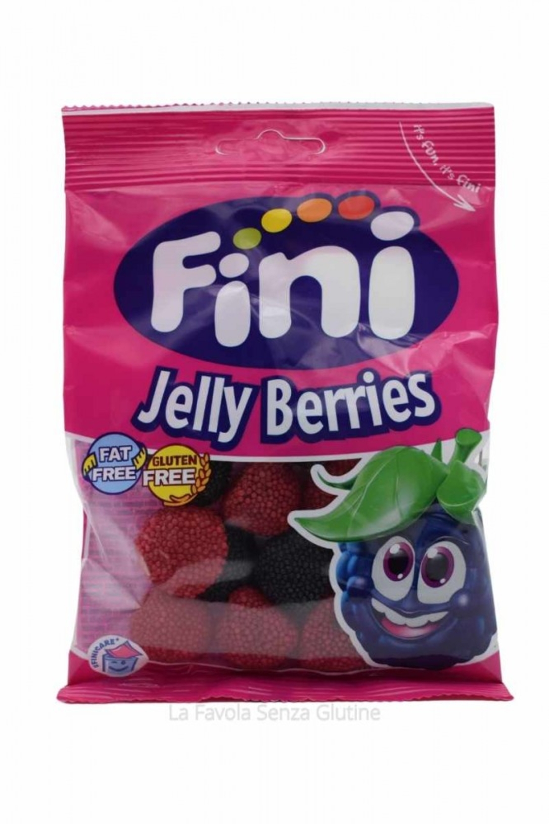 סוכריות ג'לי בטעם פטל בציפוי סוכריות רכות  (fini)