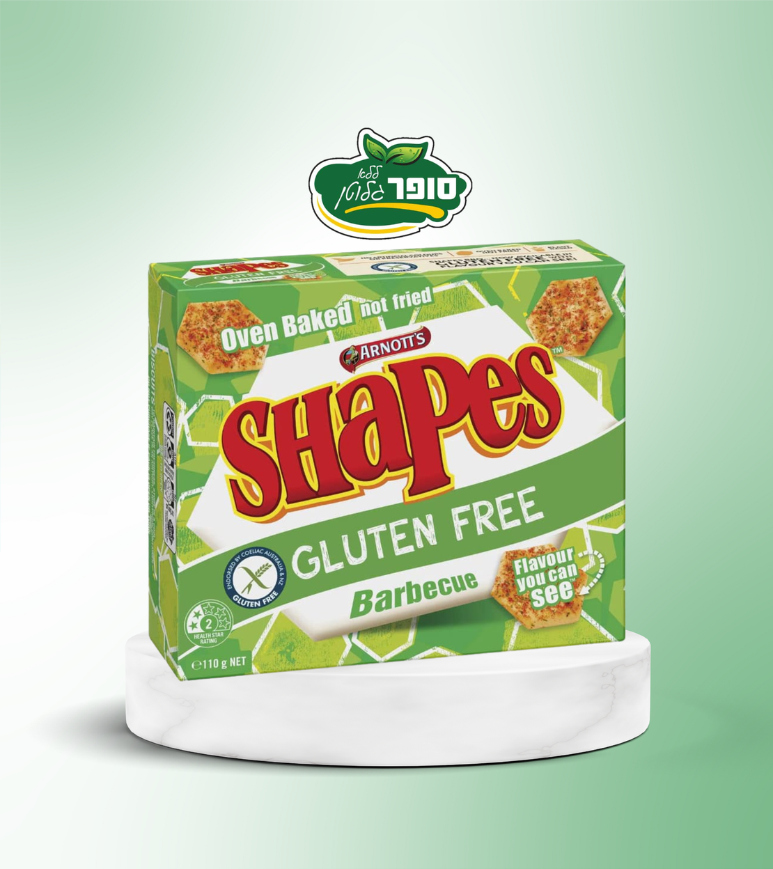 קרקר אפוי בטעם ברבקיו ללא גלוטן - ARNOTT'S