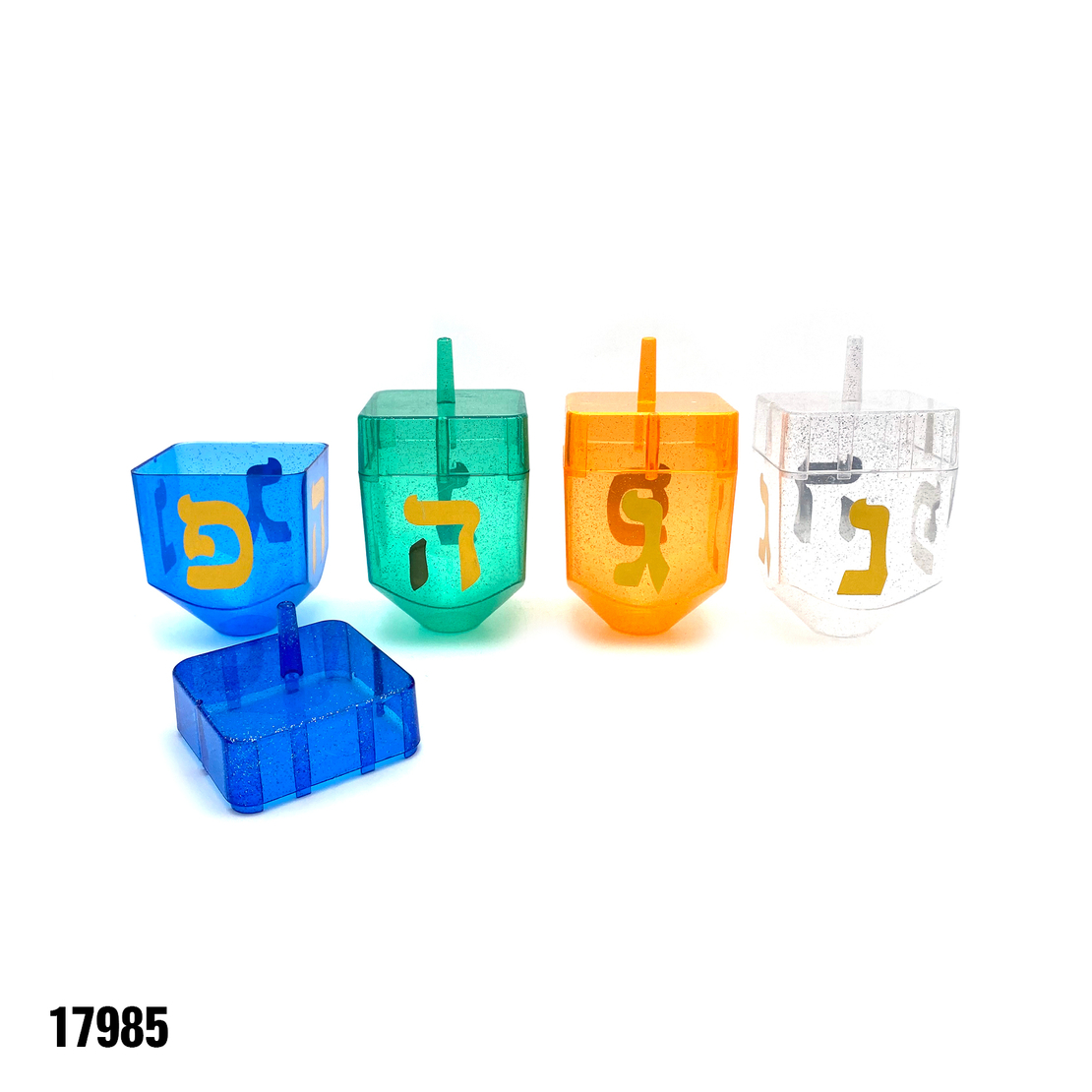 סביבון פלסטיק גדול - מיקס צבעים כ-8.5*8.5*13 ס