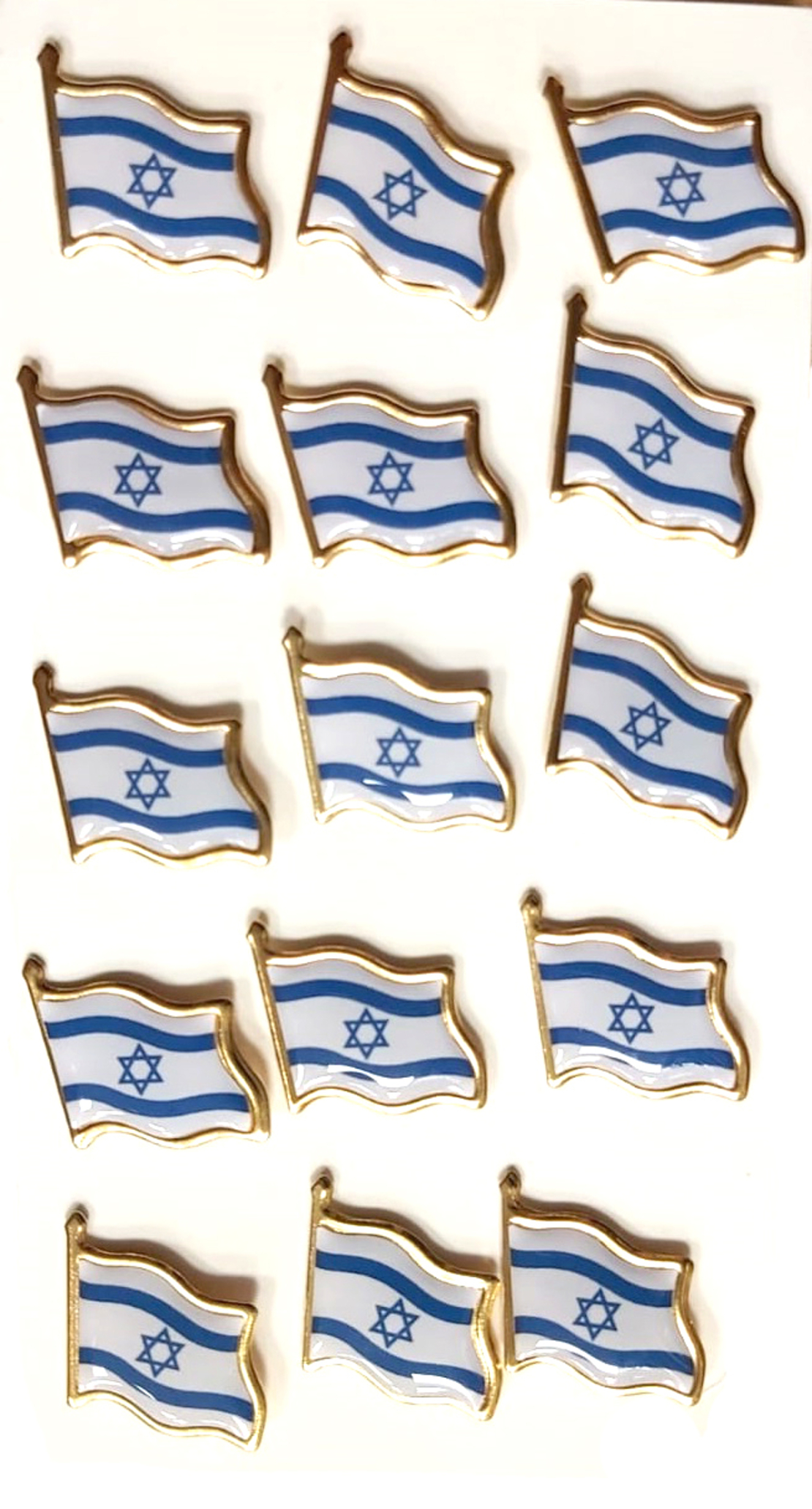 סיכת דש דגל ישראל ממתכת 15 יח' (TY)