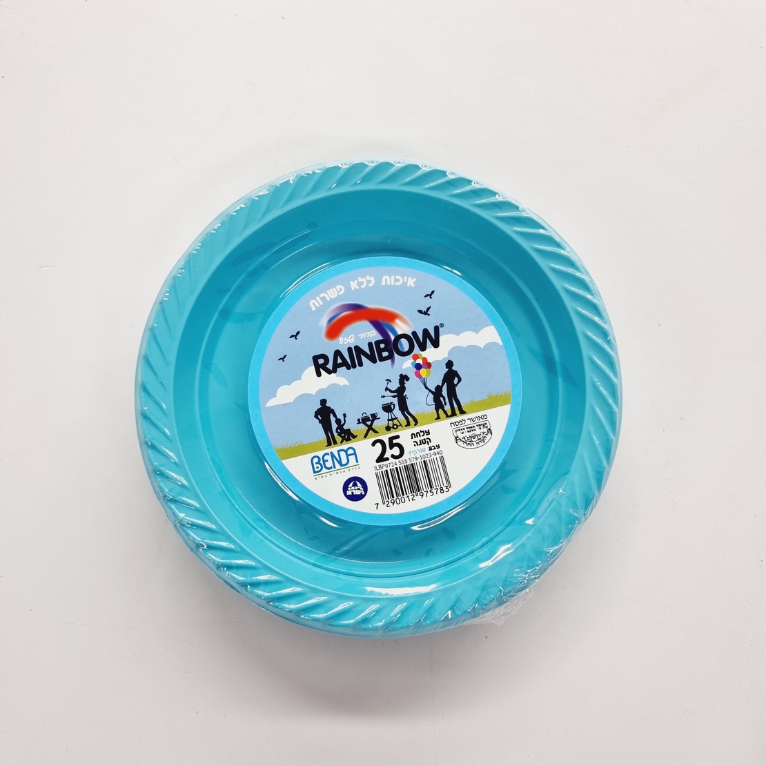 צלחת 7 בנדע תורכיז 25 יח