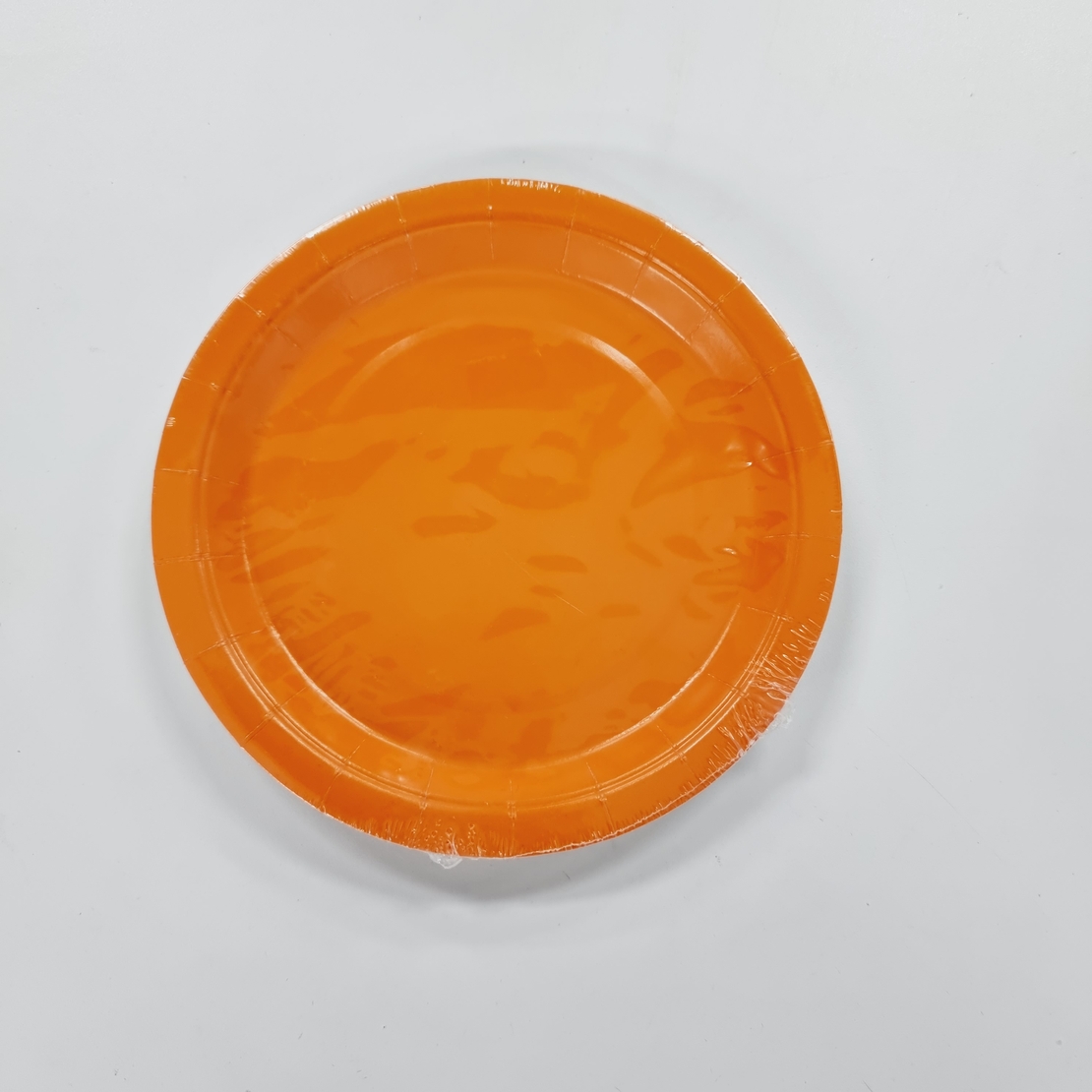 צלחת נייר 7' (10יח') כתום